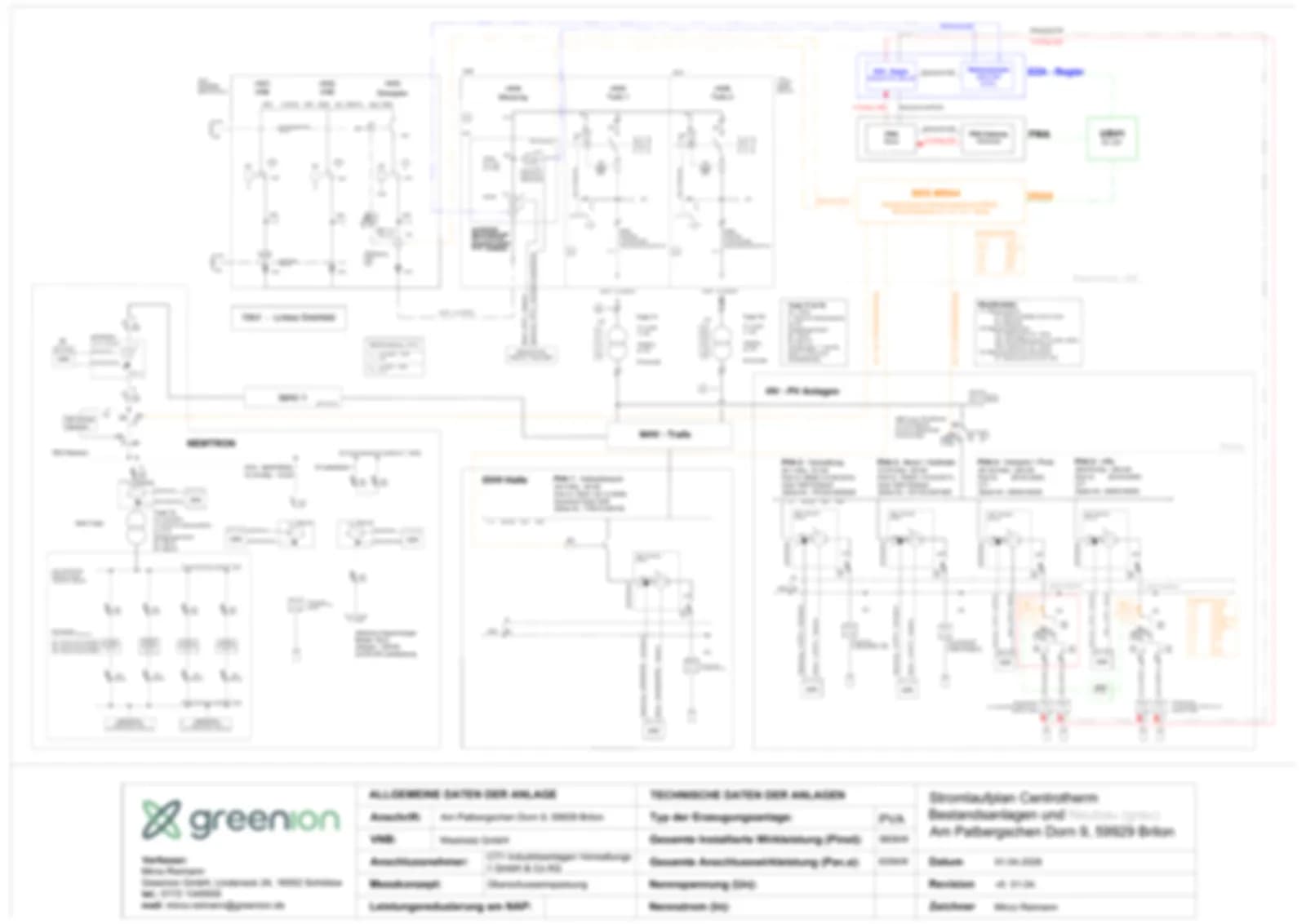 Elektrischer Schaltplan (schematisch)